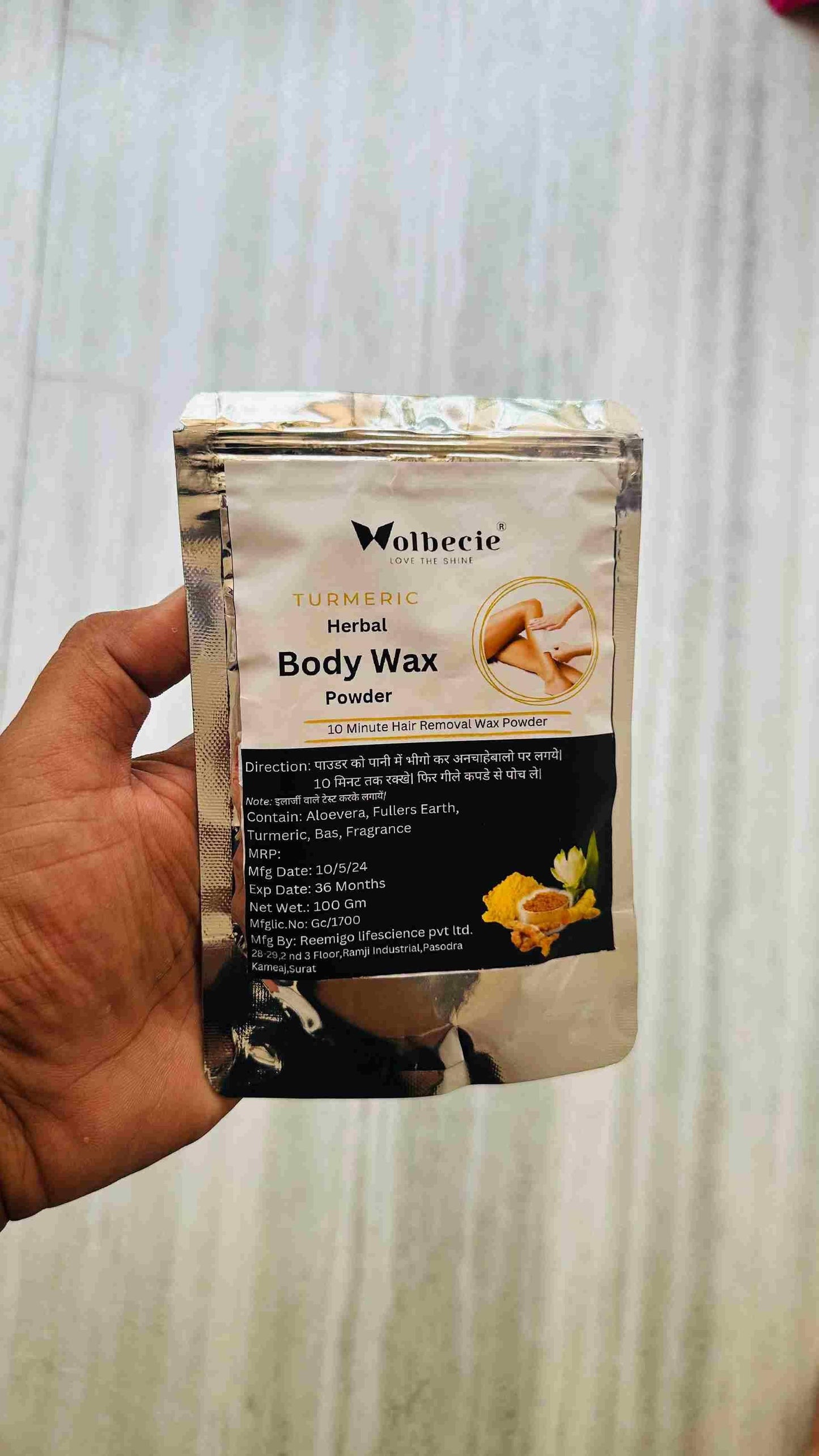 Turmeric Herbal Body Wax